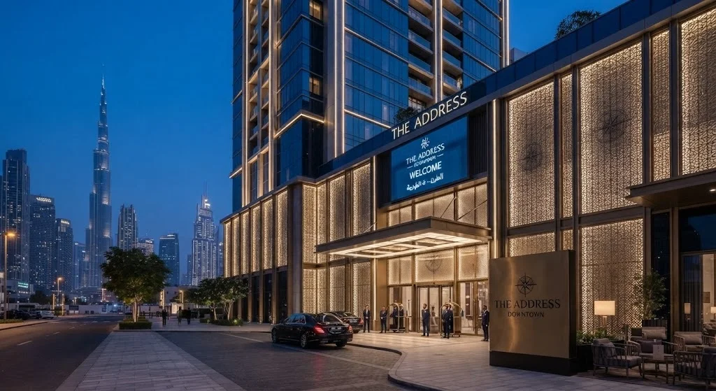 City hotel exterior