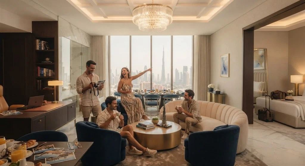 Travelers on vacation